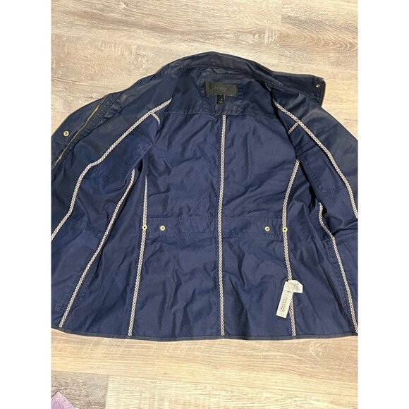 J.crew Military Style Blue Navy Button Jacket Preppy Pockets size S - Picture 4 of 6